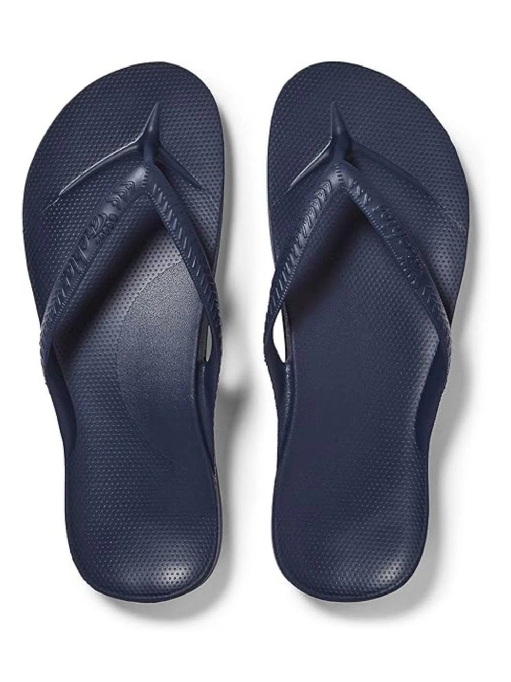 Archies Arch Support Flip Flops for Men & Women Navy W7/M6 EUC Beach